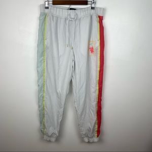 NIKE Sportswear White Nylon Track Pants